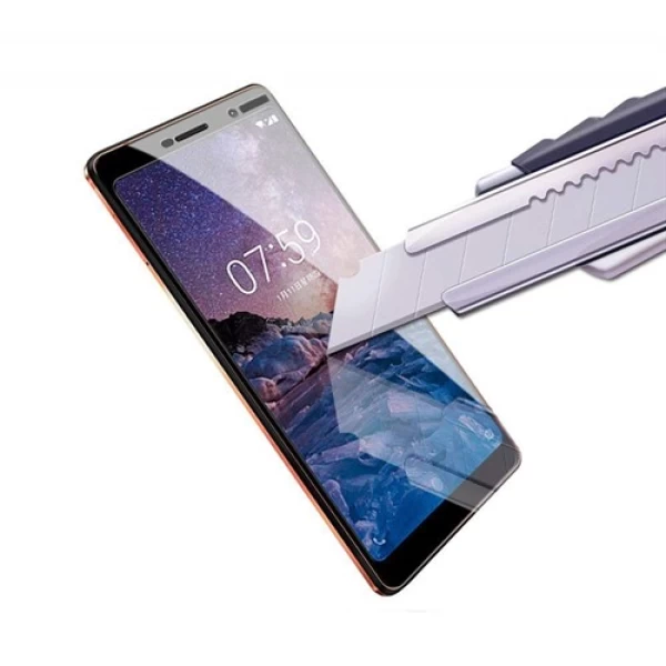 محافظ صفحه شیشه ای تمام صفحه تمام چسب Nokia 1