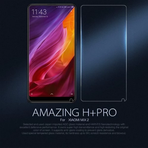 محافظ صفحه نمایش شیشه ای نیلکین شیائومی Nillkin H+ Pro Glass Xiaomi Mi Mix 2