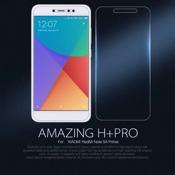 محافظ صفحه نمایش شیشه ای نیلکین شیائومی Nillkin H+ Pro Glass Xiaomi Redmi Note 5A Prime
