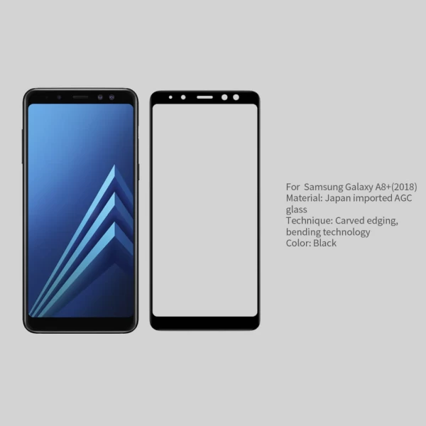 محافظ صفحه نمایش شیشه ای نیلکین سامسونگ Nillkin 3D CP+ Max Samsung Galaxy A8 Plus 2018