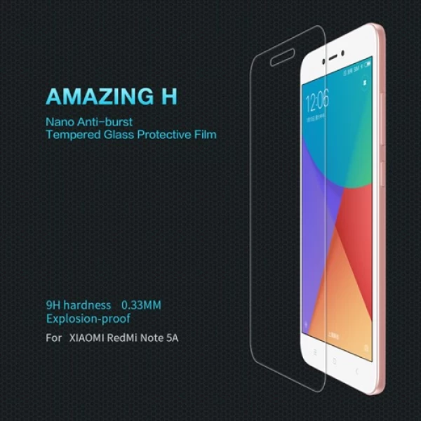 محافظ صفحه نمایش شیشه ای نیلکین شیائومی Nillkin H Glass Xiaomi Redmi Note 5A