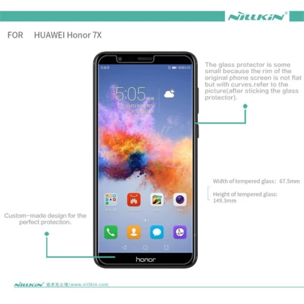 محافظ صفحه نمایش شیشه ای نیلکین هواوی Nillkin H+ Pro Glass Huawei Honor 7x
