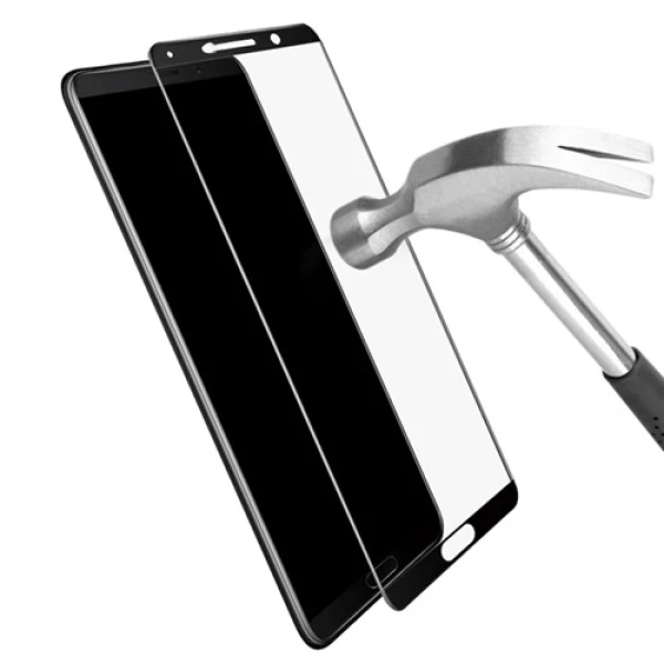 محافظ صفحه نمایش شیشه ای تمام صفحه و خمیده مارک بوف تمام چسب مناسب Huawei Mate 10