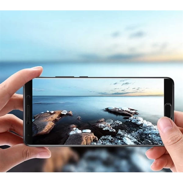 محافظ صفحه نمایش شیشه ای تمام صفحه و خمیده مارک بوف تمام چسب مناسب Huawei Mate 10