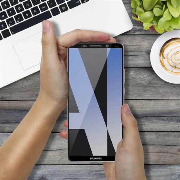 محافظ صفحه نمایش شیشه ای تمام صفحه و خمیده مارک بوف تمام چسب مناسب Huawei Mate 10 Pro