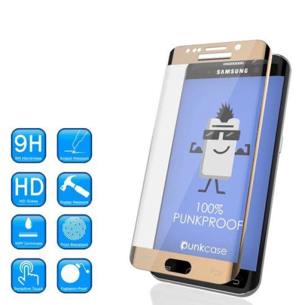 محافظ صفحه نمایش شیشه ای رنگی 3D و خمیده Samsung Galaxy S7 Edge