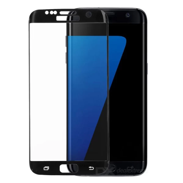 محافظ صفحه نمایش شیشه ای رنگی 3D و خمیده Samsung Galaxy S7 Edge