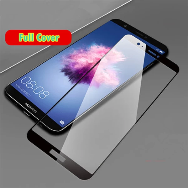 محافظ صفحه نمایش شیشه ای تمام صفحه و خمیده مارک تسلا تمام چسب مناسب Huawei P Smart / Enjoy 7s