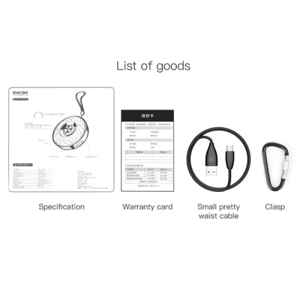 اسپیکر بلوتوث بیسوس Baseus E03 Encok قابل حمل