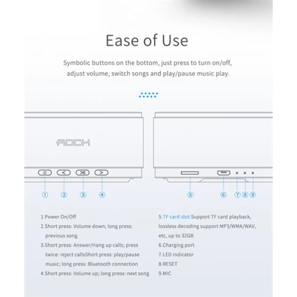 اسپیکر بلوتوث راک اسپیس Rock Space S10