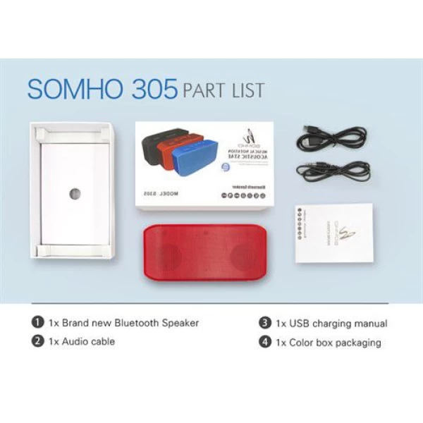 اسپیکر بلوتوث Somho مدل S305