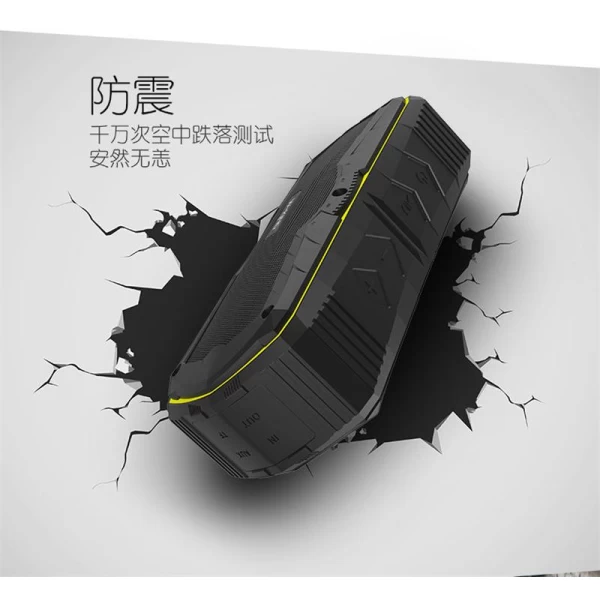 اسپیکر بلوتوث ضدآب و پاوربانک W-King S9