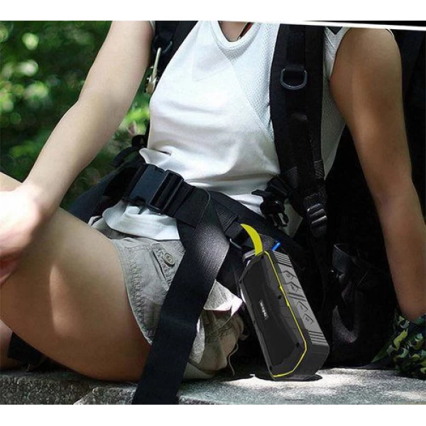 اسپیکر بلوتوث ضدآب و پاوربانک W-King S9